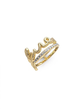 Anillo De Logo Guess Say My Name Cristal