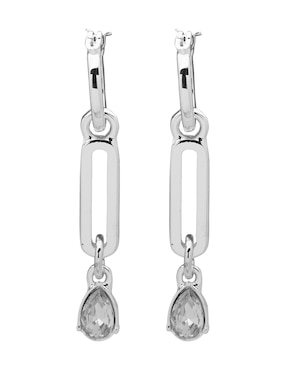 Aretes Largos Nine West Crystal Gems Cristal