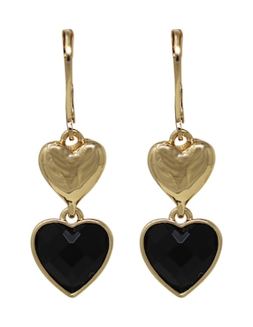 Aretes Largos De Corazón Anne Klein Hummingbird Cristal