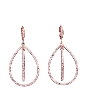 Aretes Largos De Gota Givenchy Sheer Silhouette Cristal