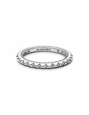 Anillo Pandora Me de plata zirconia cúbica brillante