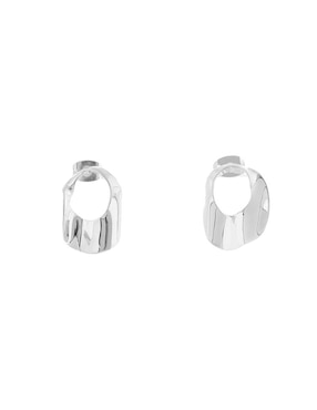 Aretes y collar Mauricio Serrano Jewelry Liso Oval de plata P 925