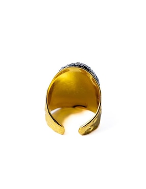 Anillo de ojo Tihó Joyería Smiley zirconia cúbica brillante
