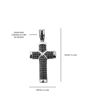 Dije de cruz Crixus Joyeria de plata P 925