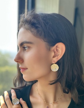 Aretes de árbol Ablime Joyería Ablime Arbol De La Vida con acabado brillante