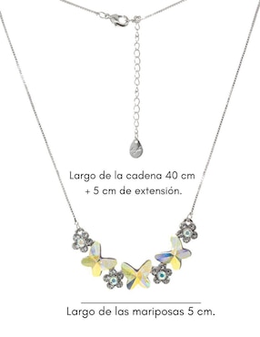 Set de collar y aretes Mayfer Joyería cristal austriaco
