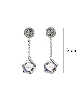 Set de collar y aretes Mayfer Joyería cristal austriaco