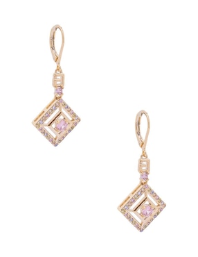 Aretes Oro Angelus con acabado brillante zirconia