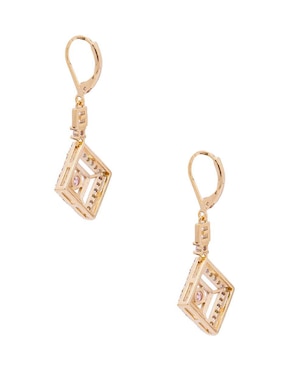Aretes Oro Angelus con acabado brillante zirconia