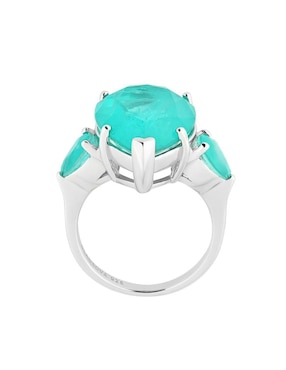 Anillo con gema Gladkova Joyería Premium P 925 de plata turmalina brillante
