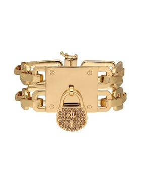 Brazalete Lauren Ralph Lauren De Latón Lovan Con Acabado Brillante