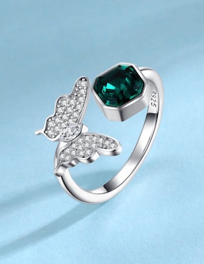 Anillo de mariposa Mayfer Joyería Mayfer Oporto cristal brillante