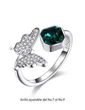 Anillo de mariposa Mayfer Joyería Mayfer Oporto cristal brillante