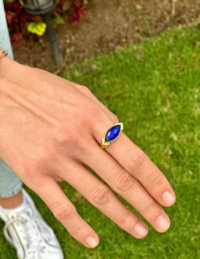 Anillo ovalado Mayfer Joyería Mayfer Mood piedra lunar brillante