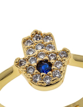 Anillo de ojo Parisa Joyería Parisa zirconia brillante