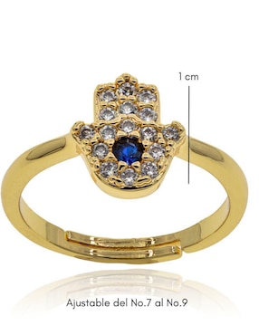 Anillo de ojo Parisa Joyería Parisa zirconia brillante