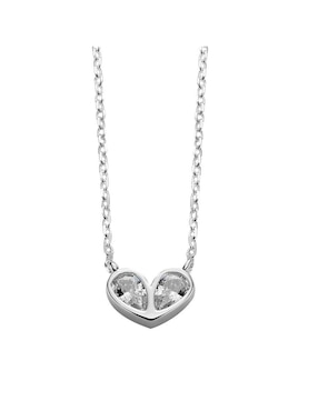 Collar de corazón Enso de plata P 925
