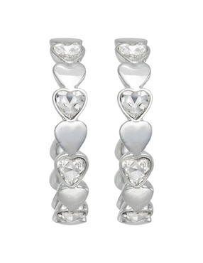 Arracadas De Corazón Nine West Social Love Dive Cristal