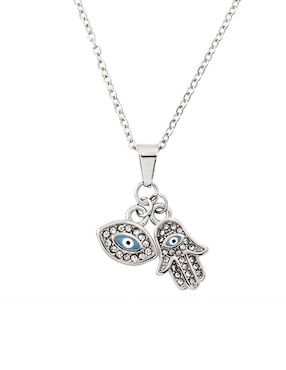 Aretes y collar Nk Steel cristal