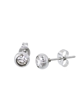 Aretes y collar Nk Steel cristal