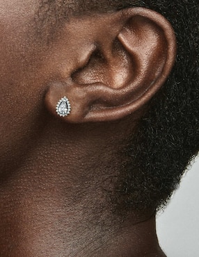 Aretes de gota Pandora Timeless de plata P 925 con acabado brillante zirconia cúbica