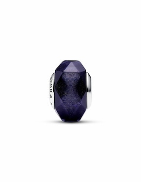 Charm de bordes angulares Pandora moments de plata P 925