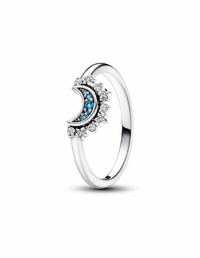Anillo de luna Pandora Moments P 925 de plata zirconia cúbica brillante