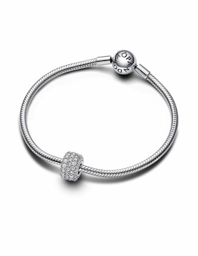 Charm redondo Pandora Moments de plata P 925