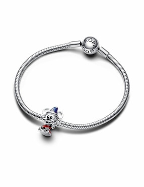 Charm de ratón Pandora moments mickey mouse aprendiz de mago de plata P 925