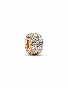 Charm redondo Pandora Moments de oro amarillo P 925