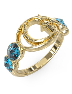 Anillo de logo Guess Rivoli circonita pavé