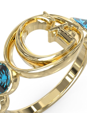 Anillo de logo Guess Rivoli circonita pavé