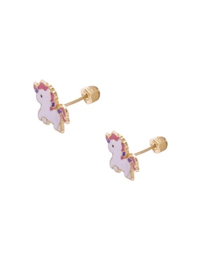 Broqueles de unicornio Oro Angelus de oro con acabado brillante
