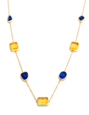 Collar Daniel Espinosa Jewelry Luxury Color de plata 22 k
