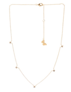 Collar Apodemia Jellyfish baño de oro 18 K