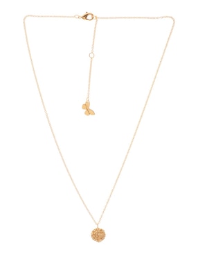 Collar circular Apodemia Sand Dust baño de oro 18 K