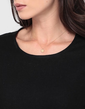 Collar circular Apodemia Sand Dust baño de oro 18 K