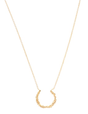 Collar Apodemia Sand Dust Baño De Oro 18 K