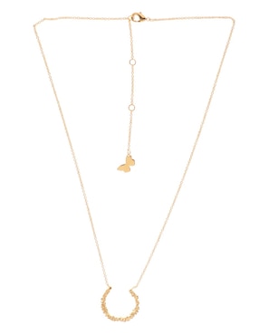 Collar Apodemia Sand Dust baño de oro 18 K