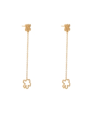 Aretes Apodemia Norah con acabado baño de oro
