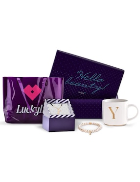 Set Cadena Y Collar De Letras Luckyly Especiales De Acero Inoxidable