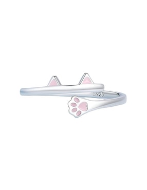 Anillo Redondo Miow Kiki Season P 925 De Plata