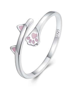 Anillo Miow Kiki Season P 925 de plata brillante