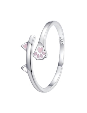 Anillo Miow Kiki Season P 925 de plata brillante