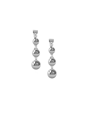 Aretes Largos De Sfera Enrique Garcia De Plata P925