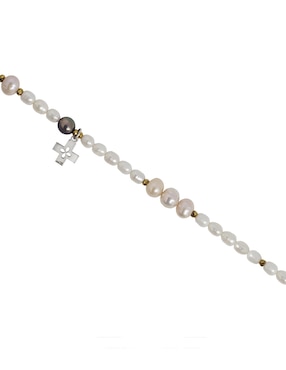 Pulsera Anamora Por Tanya Moss de plata p 925 Religioso
