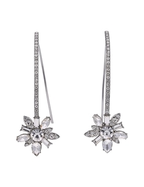 Aretes Cortos De Flor Givenchy Wintry Nights Cristal