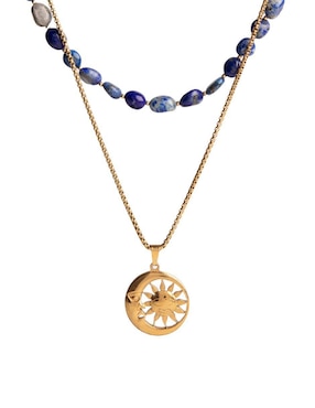 Collar de sol Piedra De Luna Manifestando