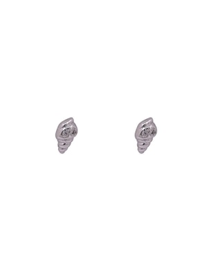 Aretes Cortos De Concha Oro Angelus Zirconia