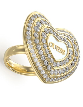 Anillo De Corazón Guess Amami Circonita